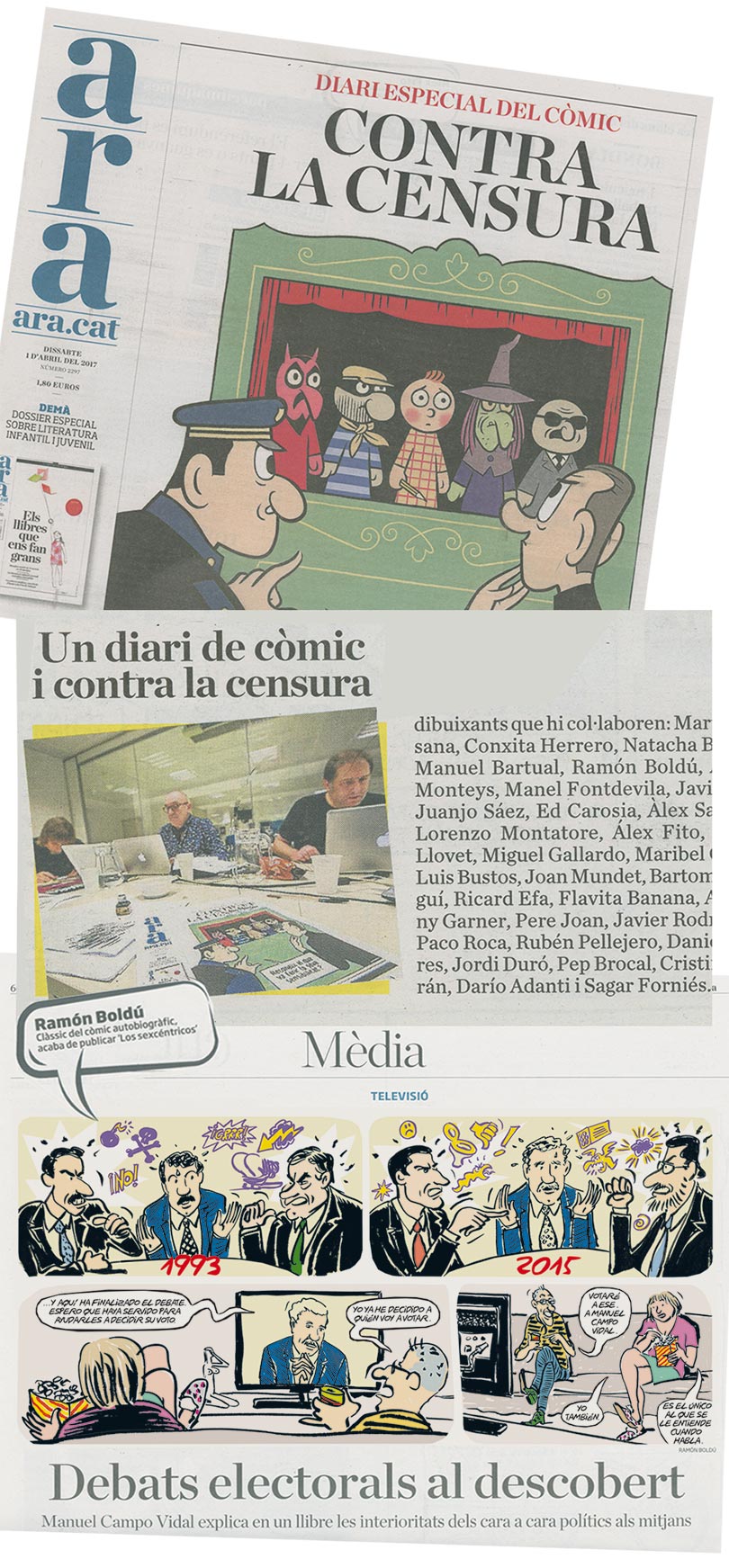 Diari ARA (toda la edición dibujada por realizadores de cómic)