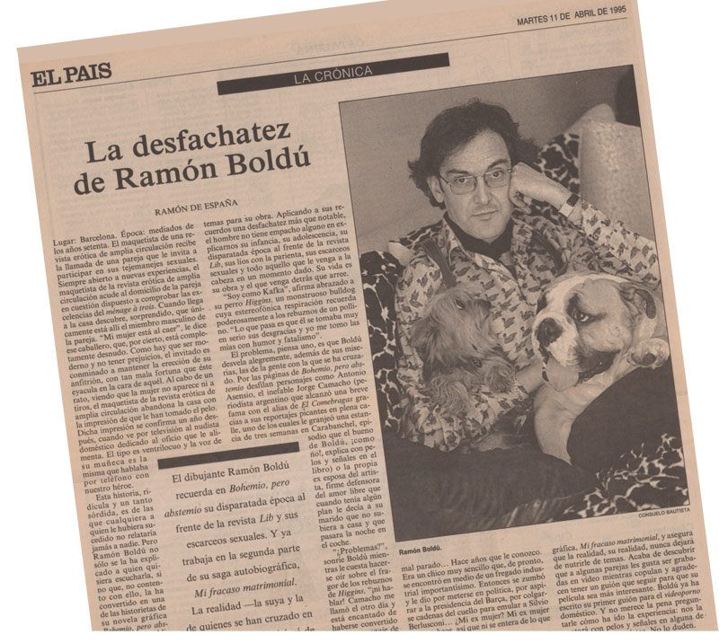 Entrevista a Ramón Boldú en El Pais