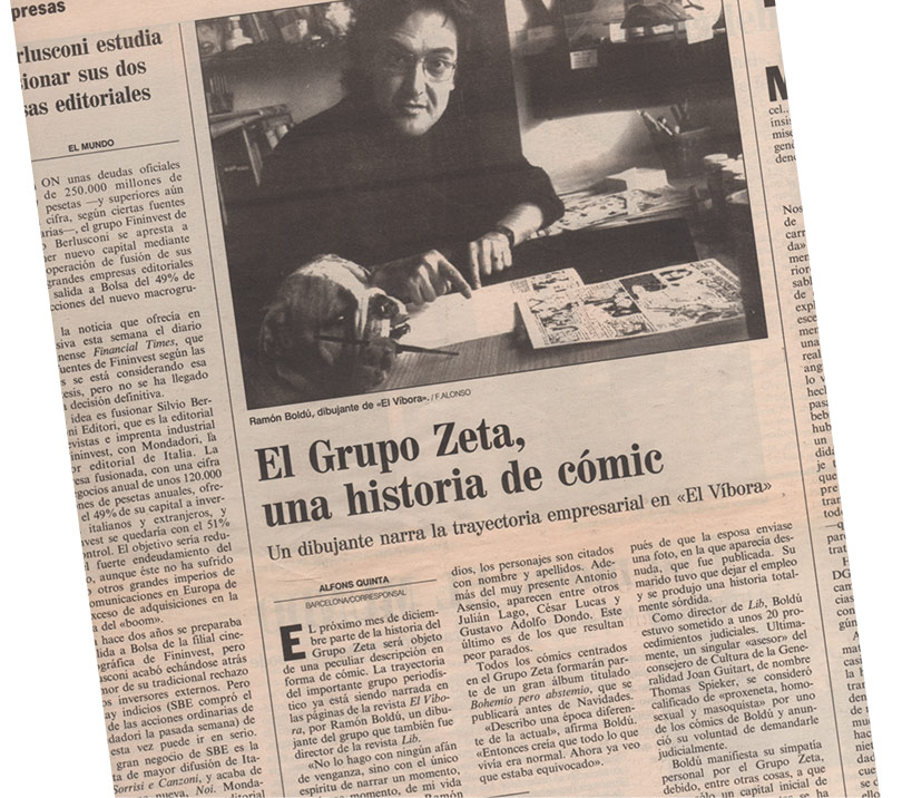 Entrevista a Ramón Boldú en El Mundo