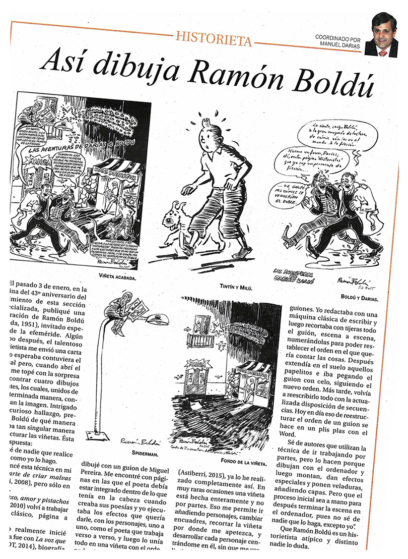 Diario de Avisos (página 'Historieta') - RAMÓN BOLDÚ