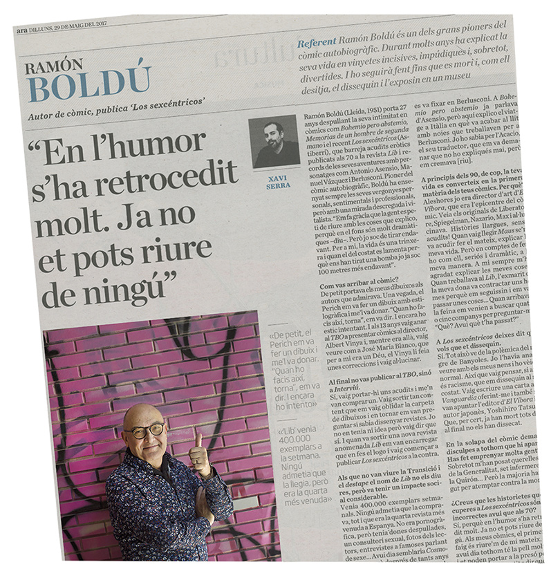 En l'humor s'ha retrocedit molt. Ja no et pots riure de ningú - Ramón Boldu